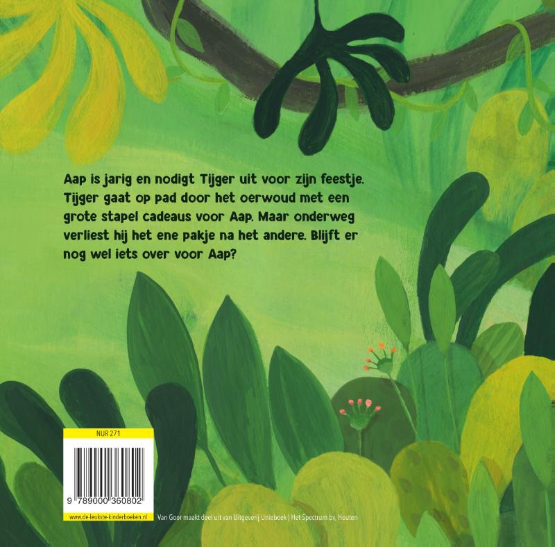 Achterkant van Voor Aap