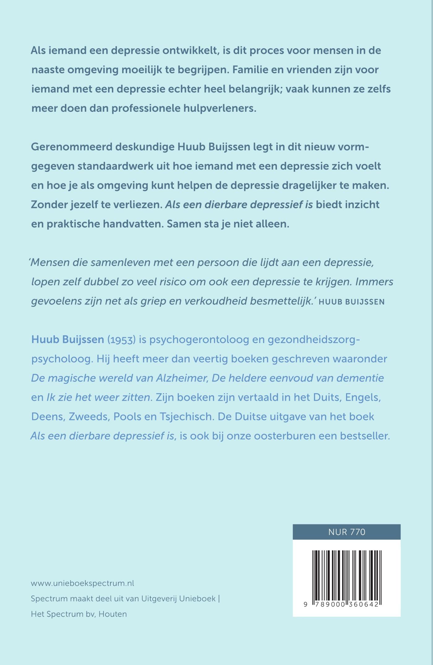 Achterkant van Als een dierbare depressief is