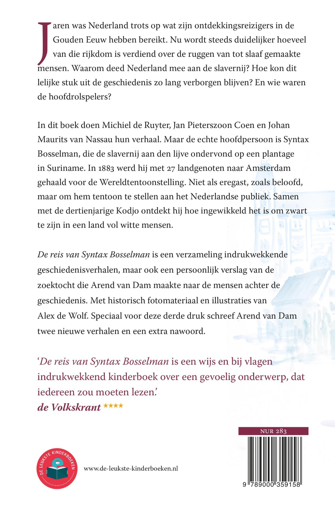 Achterkant van De reis van Syntax Bosselman