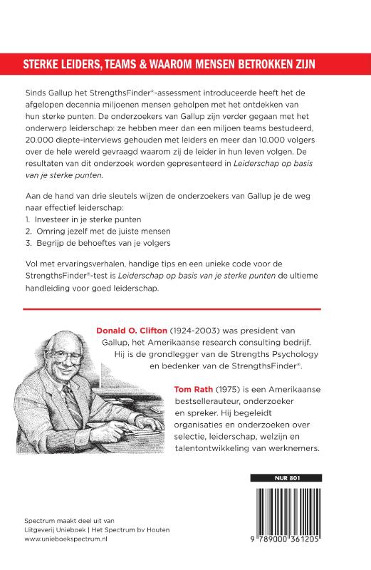 Achterkant van Leiderschap op basis van je sterke punten