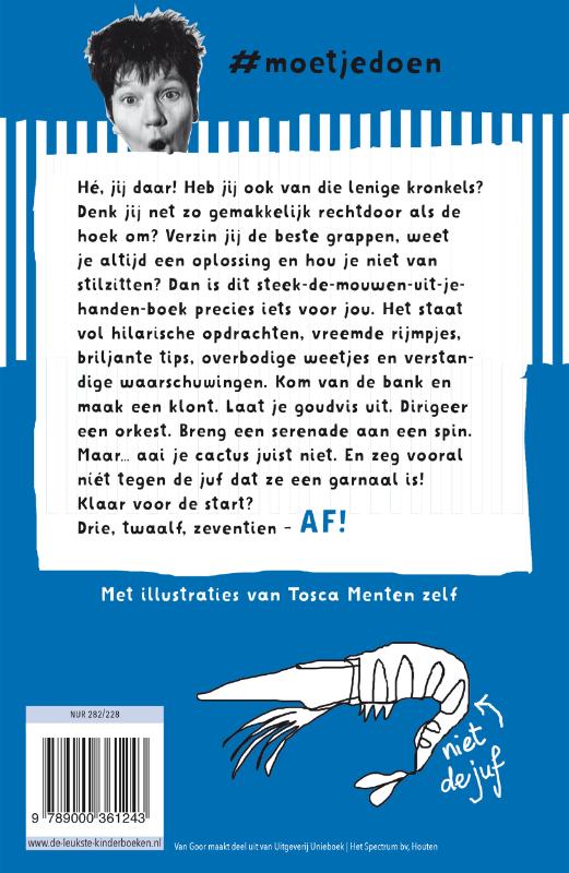 Achterkant van Streepjescode Blauw