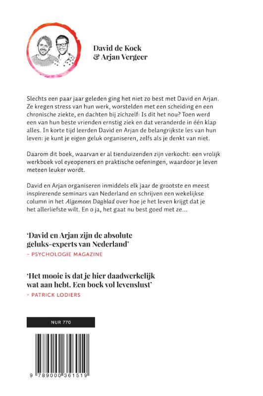 Achterkant van 365 dagen succesvol