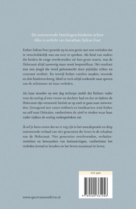 Achterkant van Ik wil je laten weten dat we er nog zijn