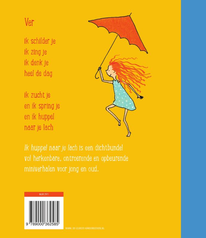Achterkant van Ik huppel naar je lach