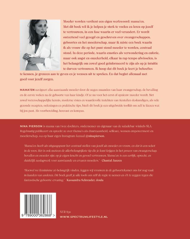 Achterkant van Mama'en - Hét boek voor de vrouw die moeder wordt