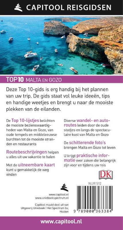 Achterkant van Malta en Gozo