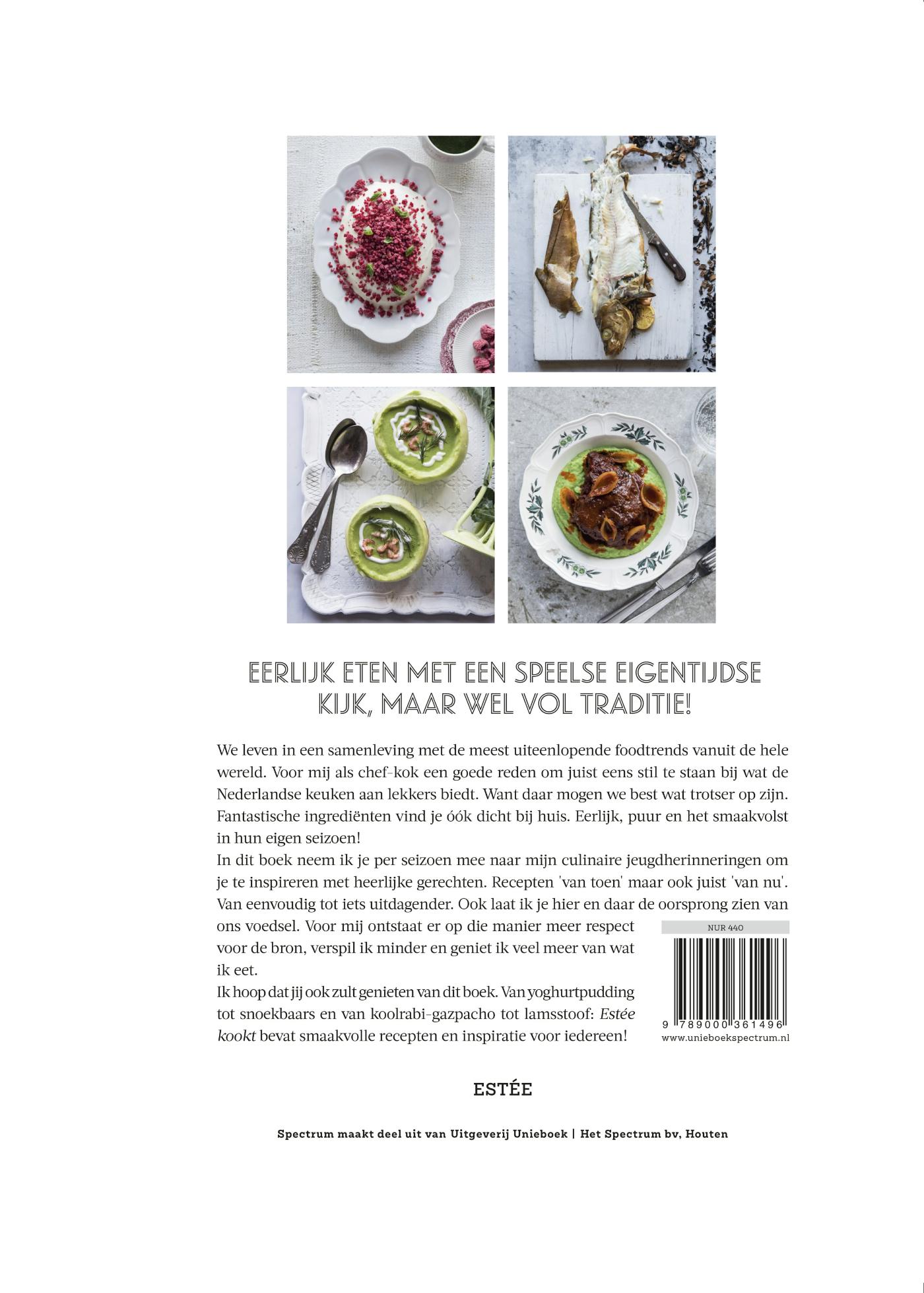 Achterkant van Estée kookt