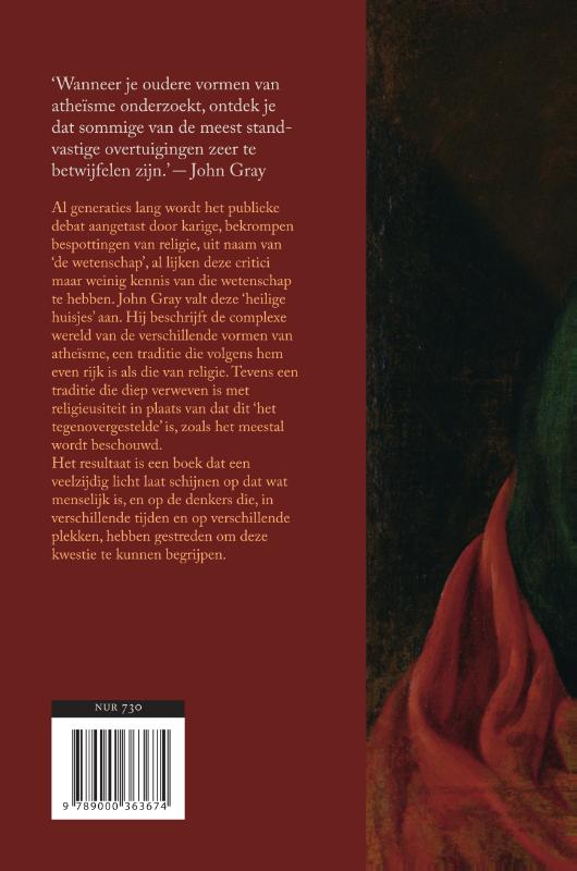 Achterkant van Zeven vormen van atheïsme