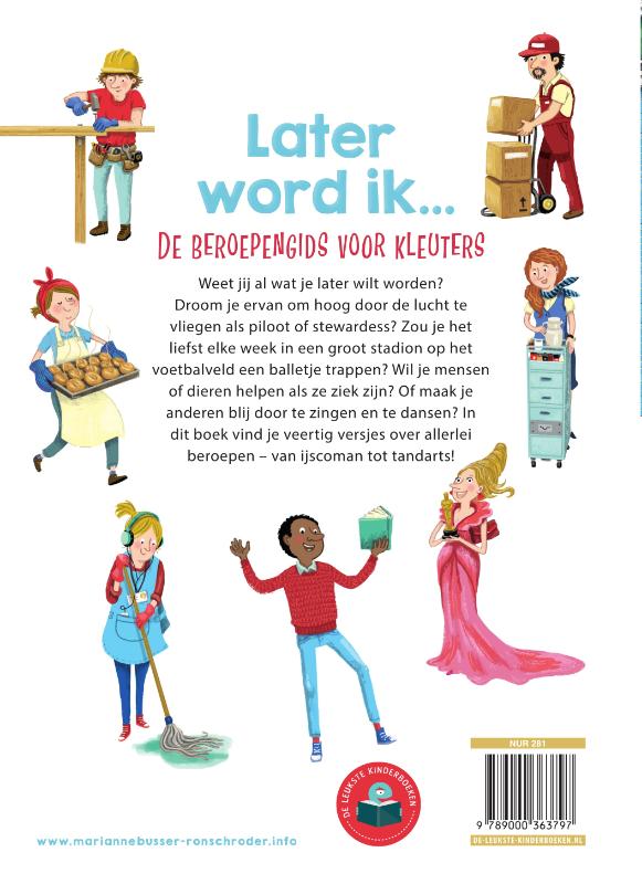 Achterkant van Later word ik…