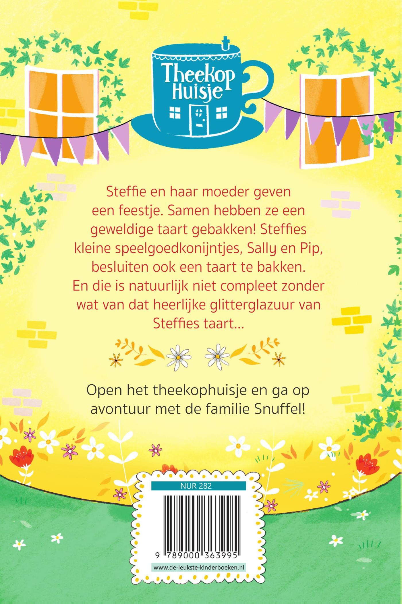 Achterkant van De snuffels bakken een taart