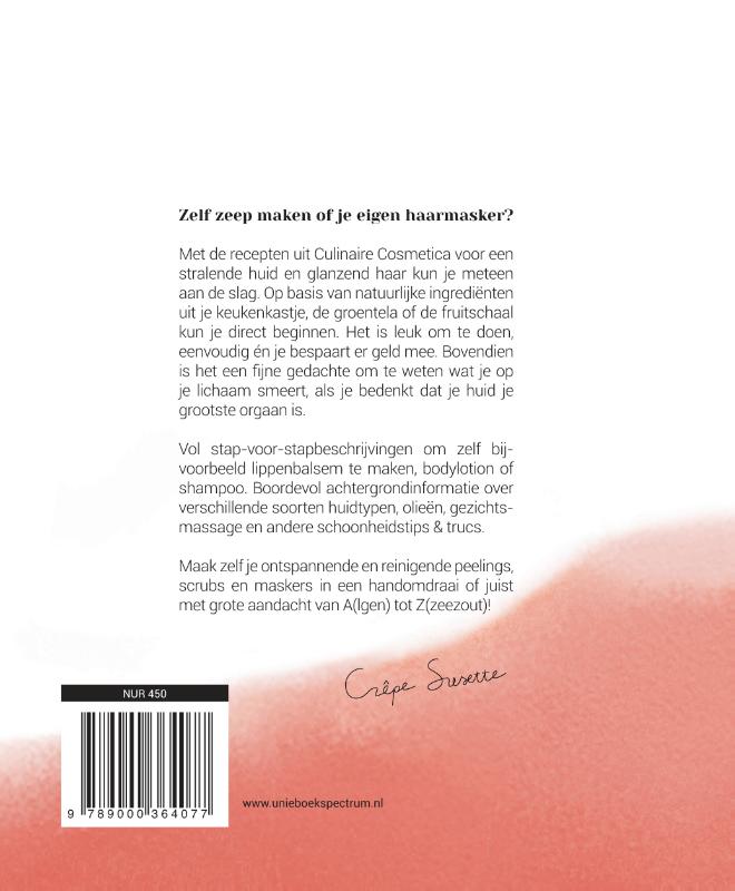 Achterkant van Culinaire Cosmetica
