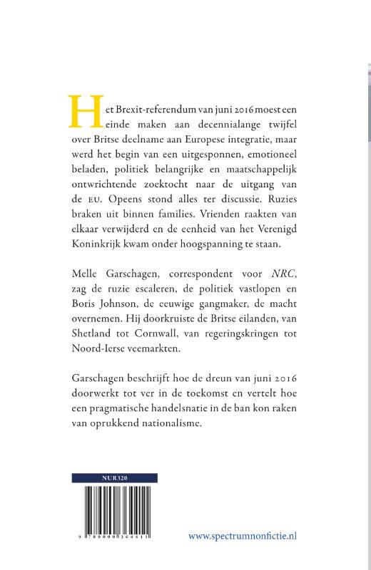 Achterkant van Stem van het Britse volk