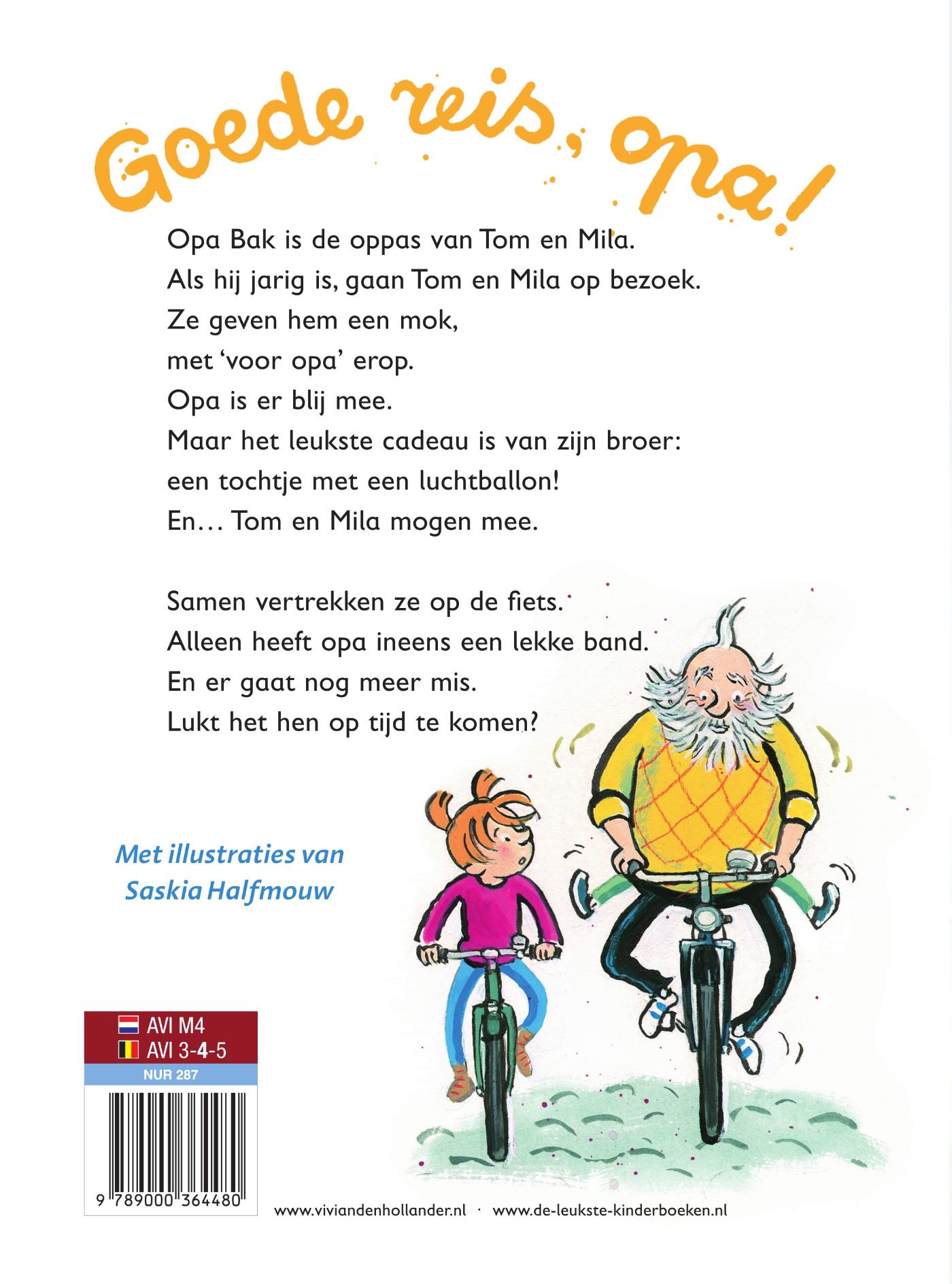 Achterkant van Goede reis, opa!