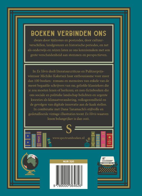 Achterkant van Ex libris