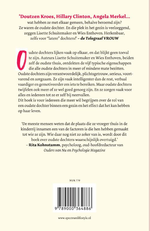 Achterkant van Het oudste dochter effect