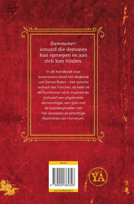 Achterkant van Handboek van een summoner