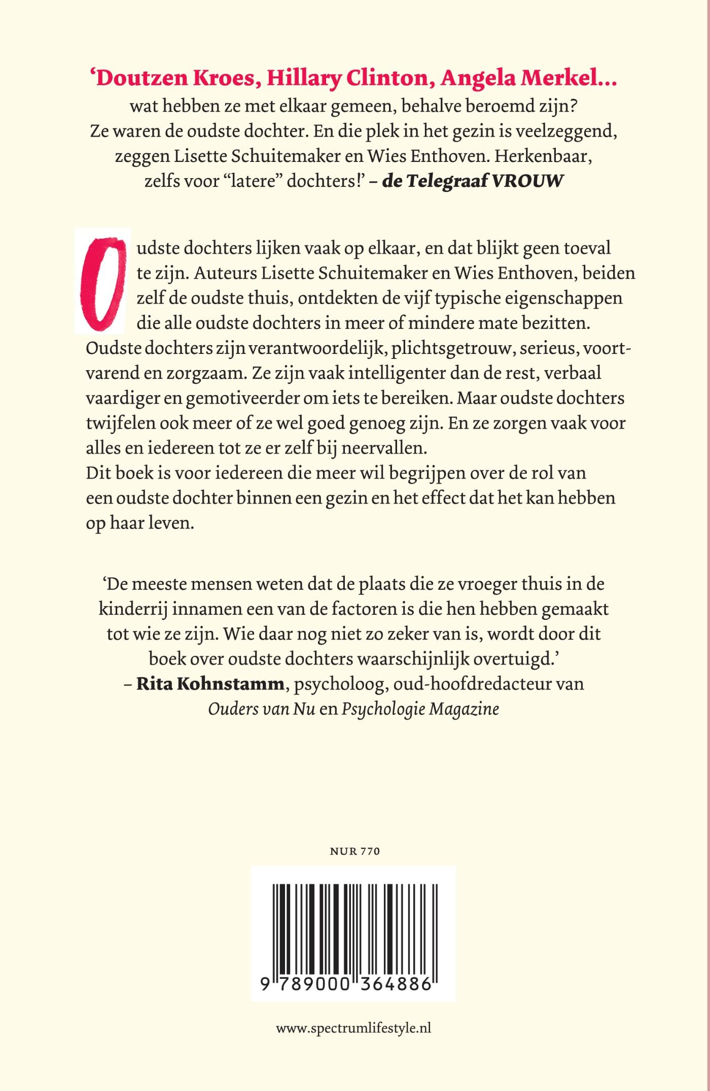 Achterkant van Het oudste dochter effect