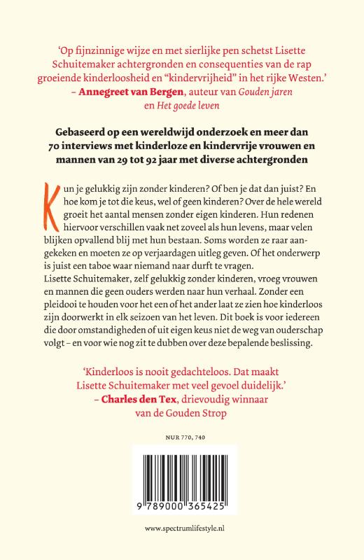 Achterkant van Gelukkig zonder kinderen