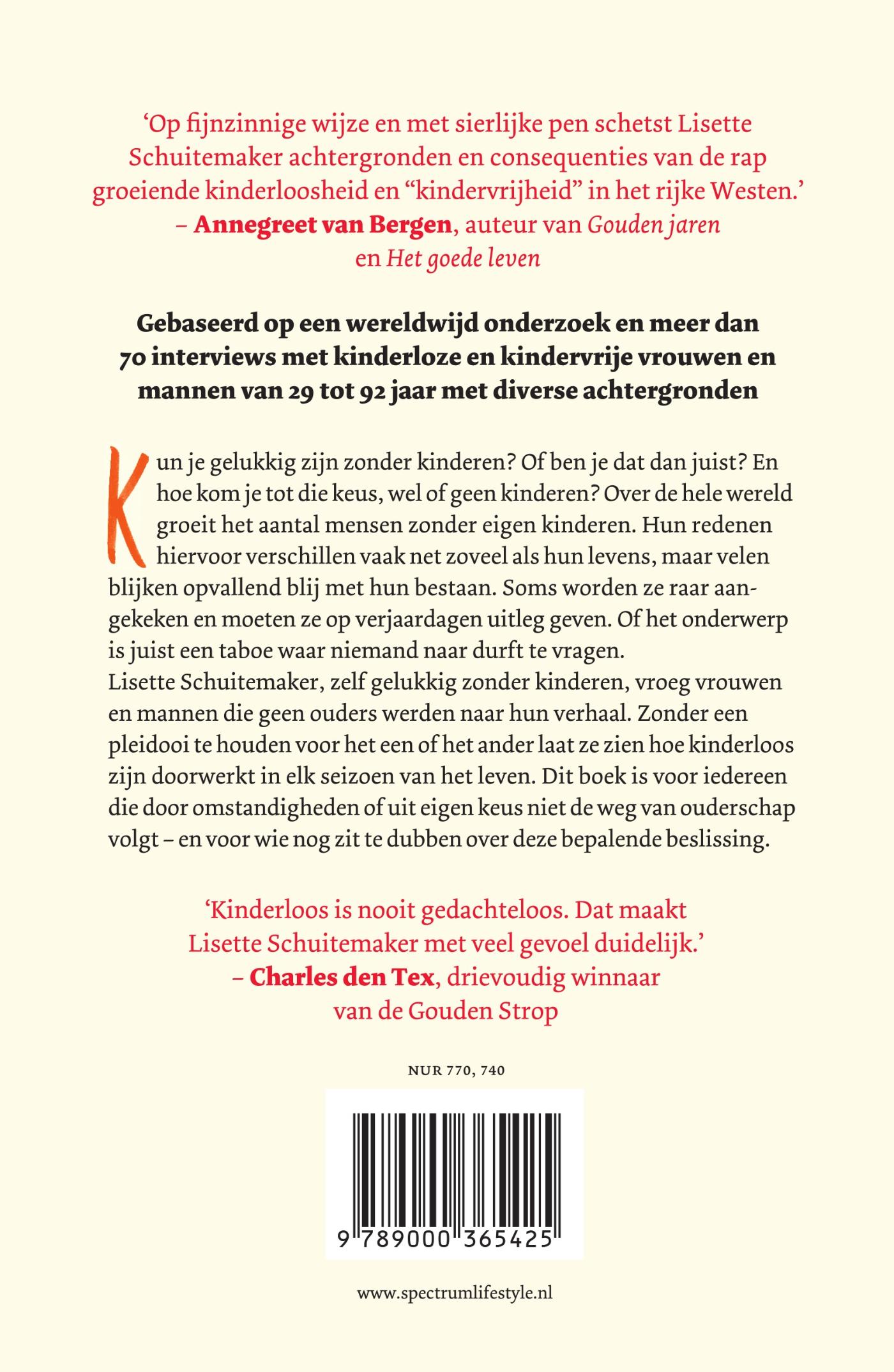 Achterkant van Gelukkig zonder kinderen