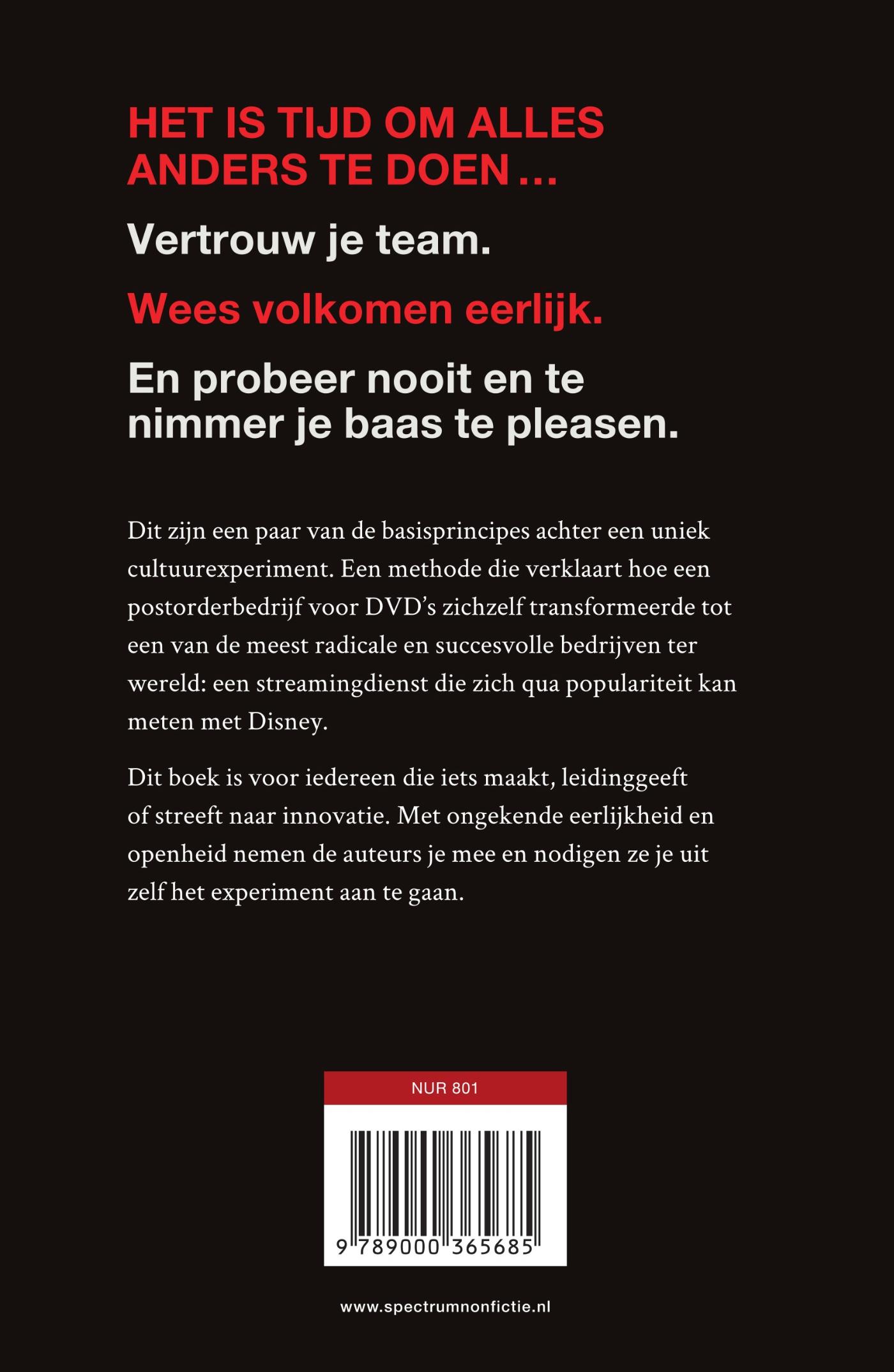 Achterkant van No rules rules