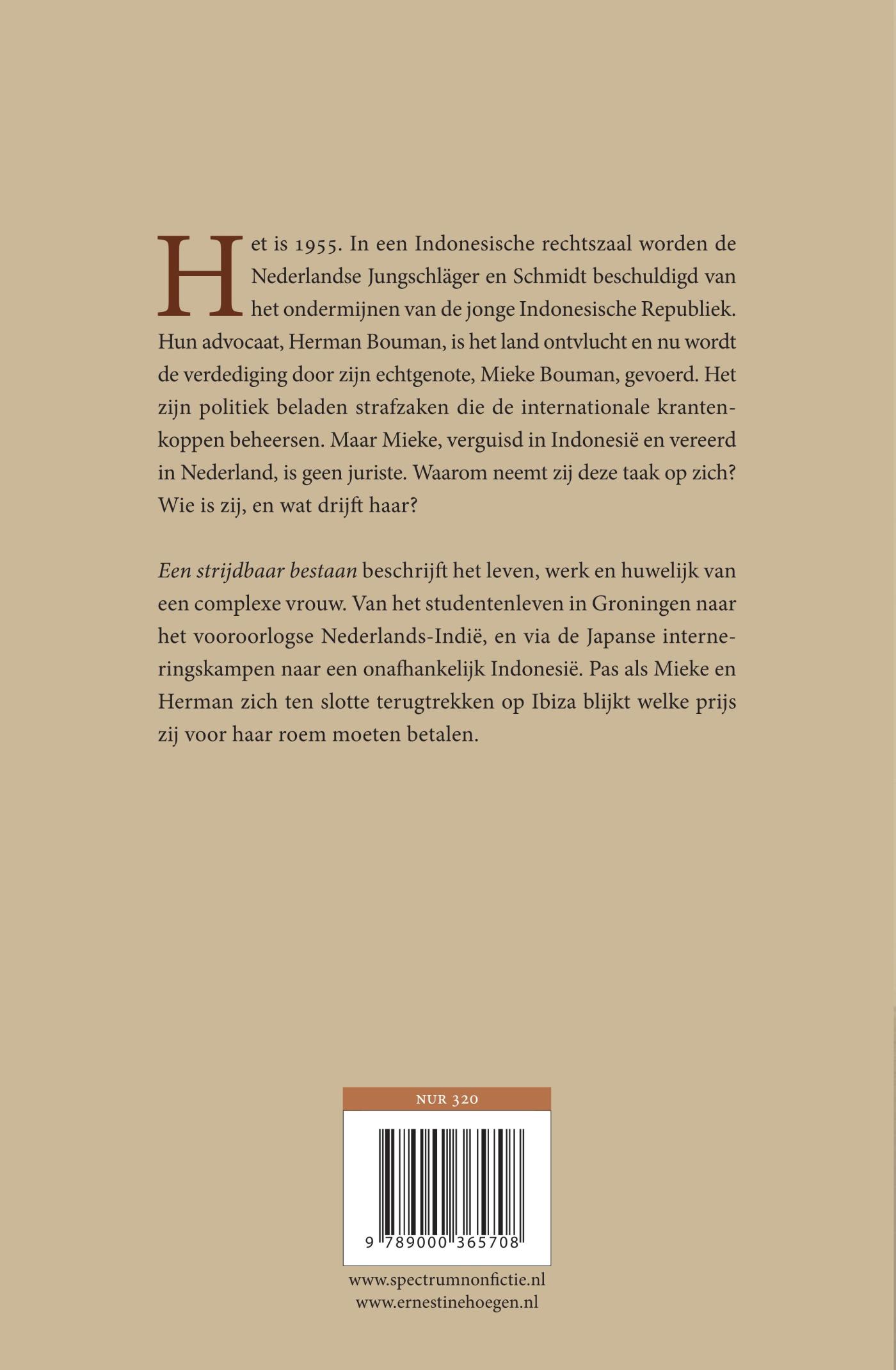 Achterkant van Een strijdbaar bestaan