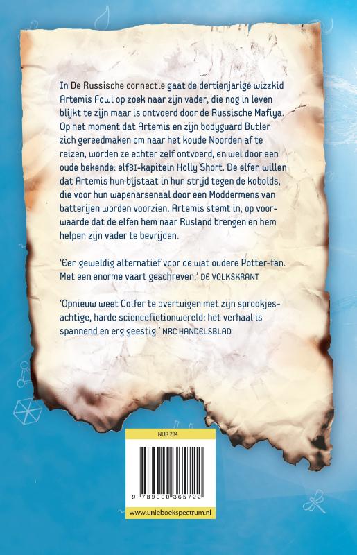 Achterkant van Artemis Fowl 2 de russische connectie