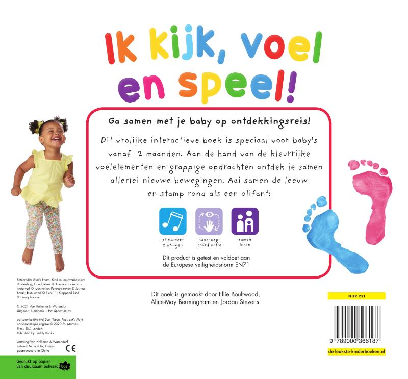 Achterkant van Ik kijk, voel en speel!