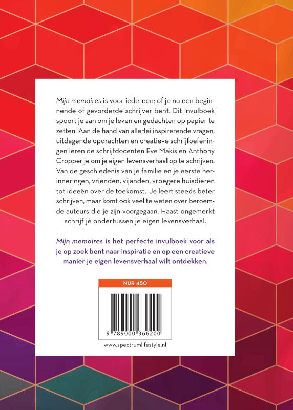 Achterkant van Mijn memoires