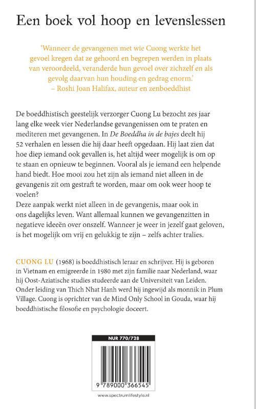 Achterkant van De boeddha in de bajes