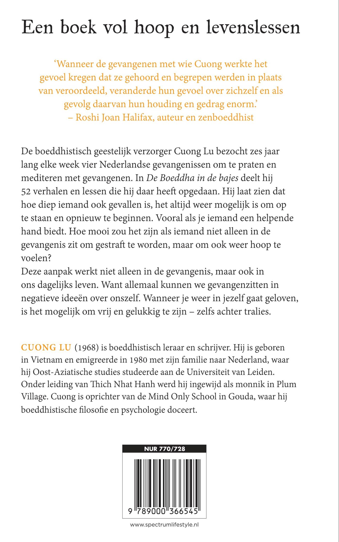 Achterkant van De boeddha in de bajes