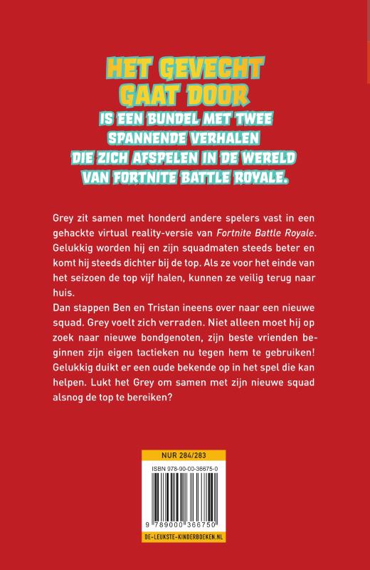 Achterkant van Fortnite- Het gevecht gaat door