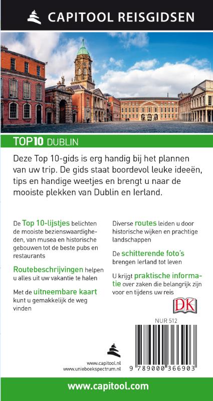 Achterkant van Dublin & Ierland