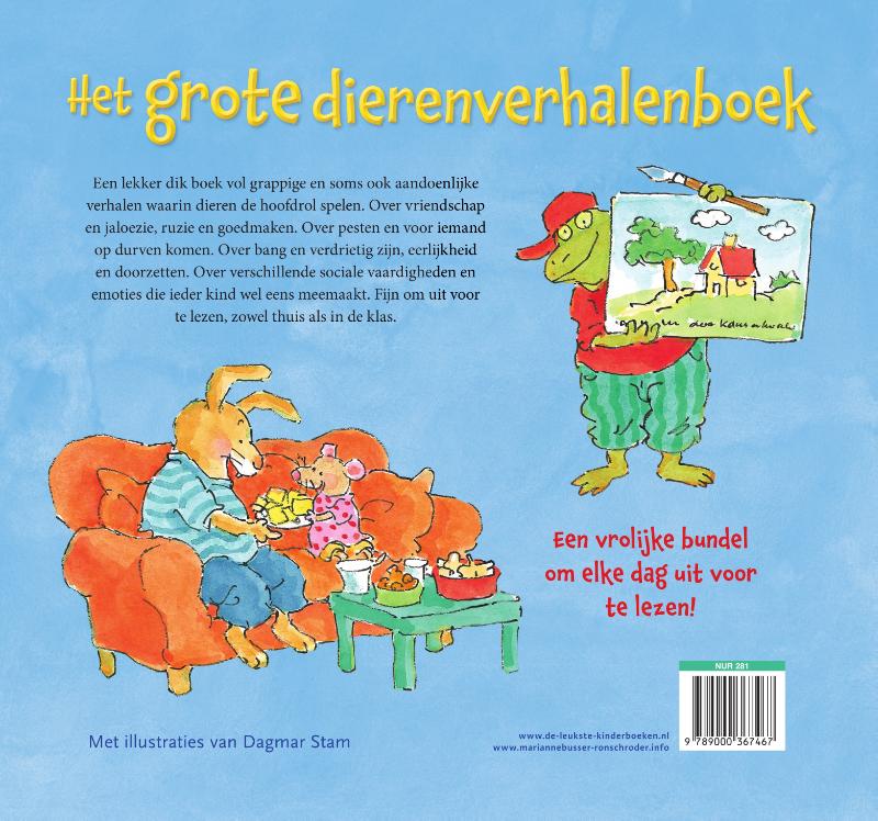 Achterkant van Het grote dierenverhalenboek