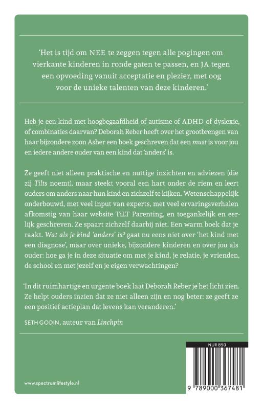 Achterkant van Wat als je kind 'anders' is?