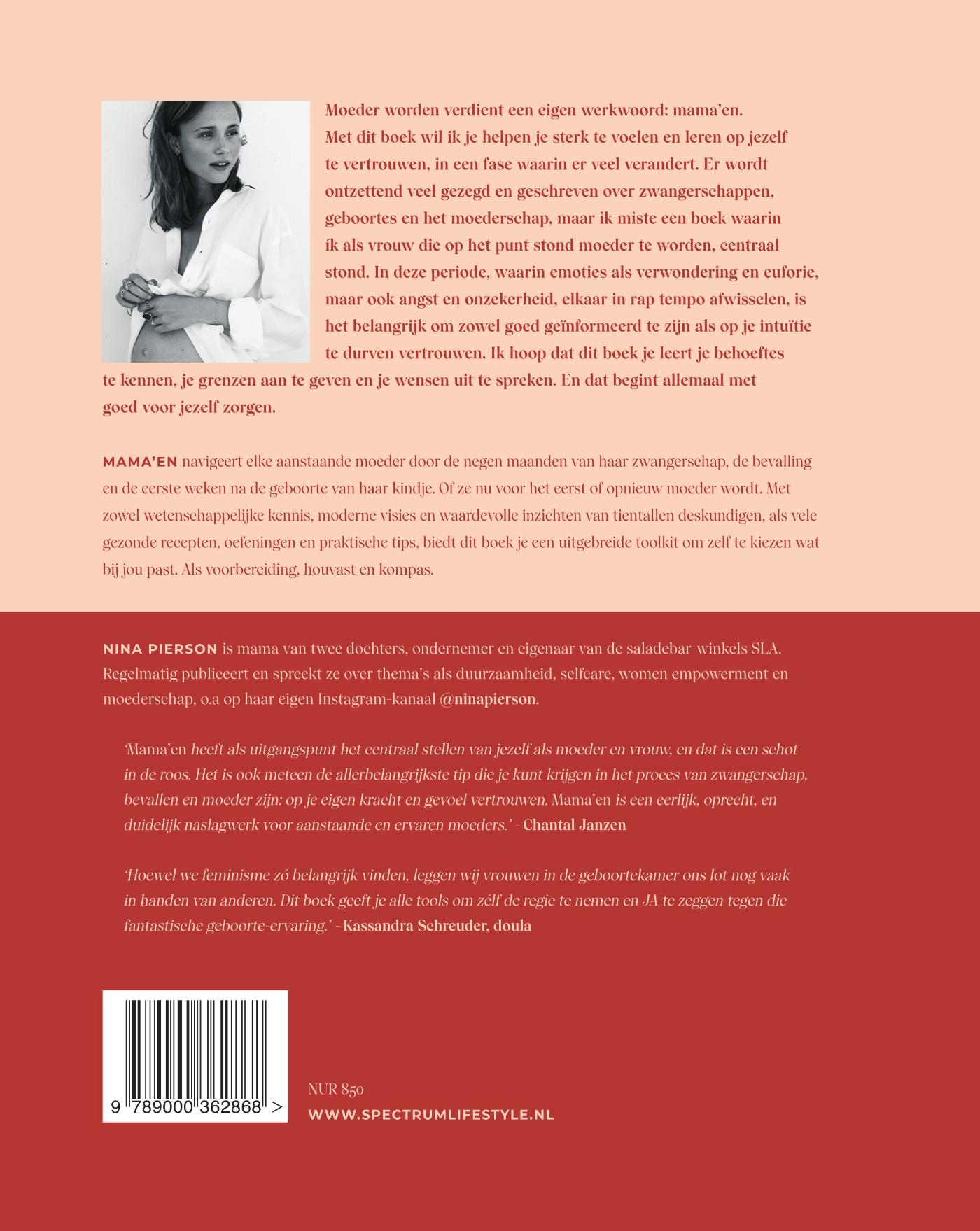 Achterkant van Mama'en - Hét boek voor de vrouw die moeder wordt