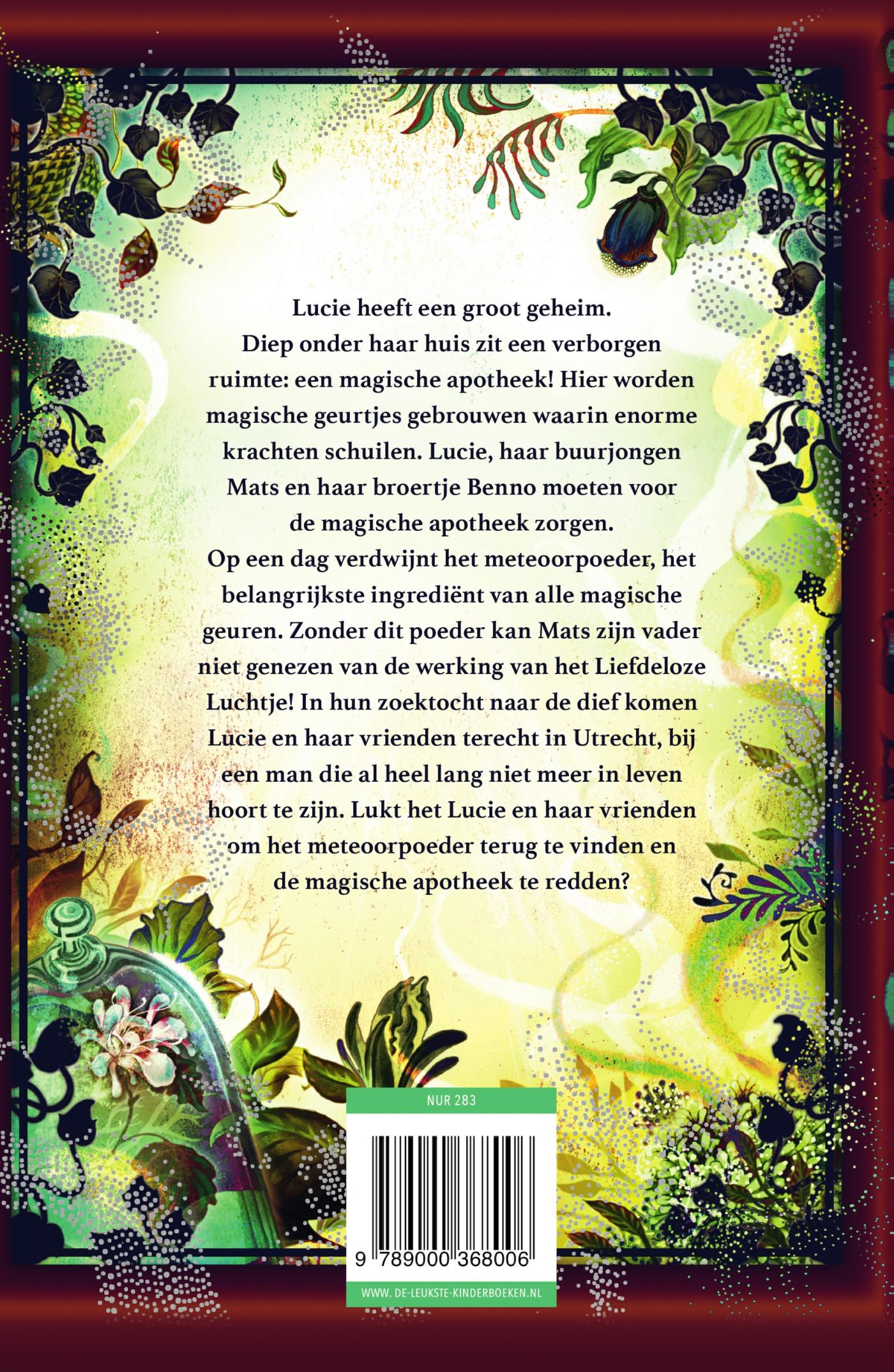 Achterkant van Het mysterie van de zwarte bloem