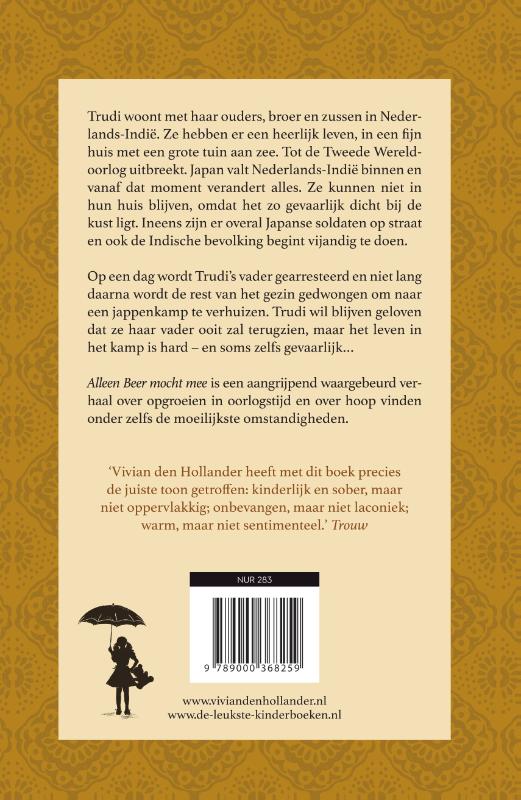 Achterkant van Alleen Beer mocht mee