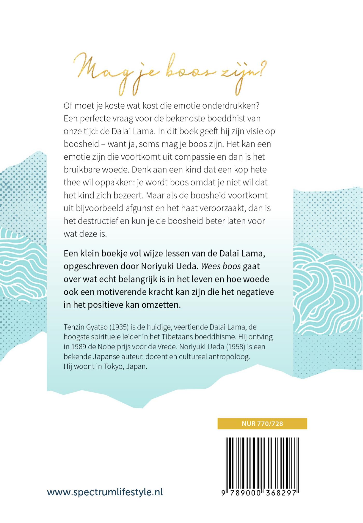 Achterkant van Wees boos