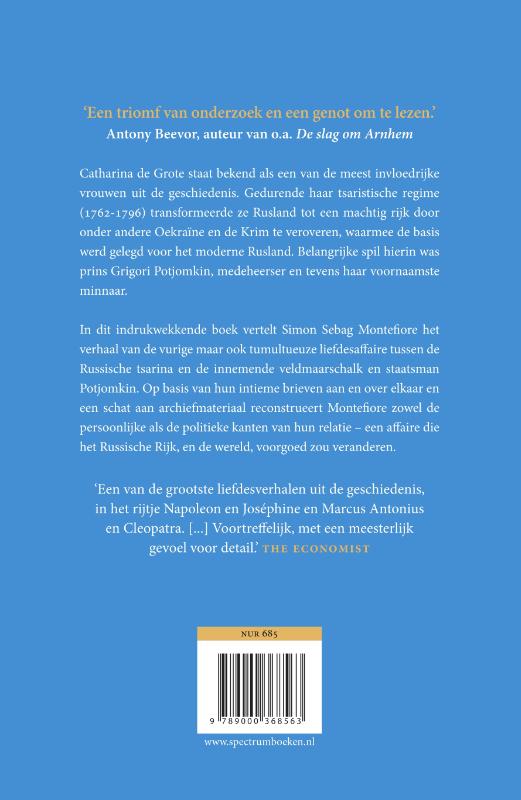 Achterkant van Catharina de Grote en Potjomkin