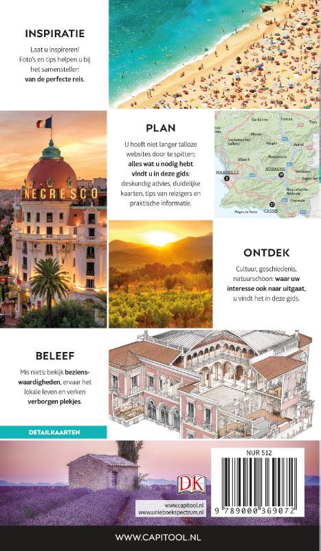 Achterkant van Provence en de Cote d'Azur