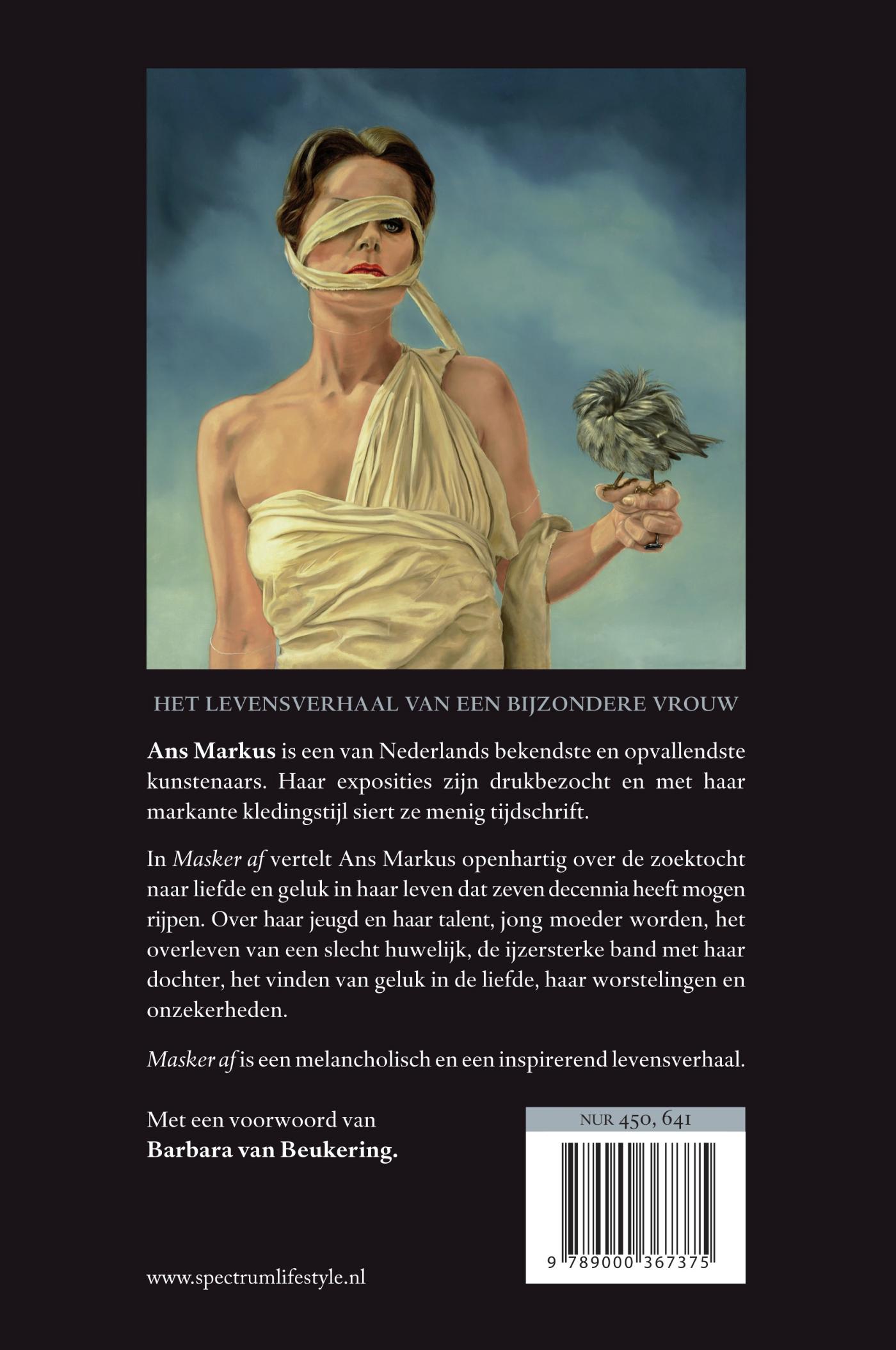 Achterkant van Masker af