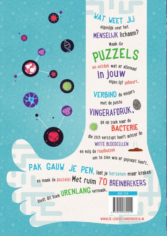 Achterkant van Het grote menselijk lichaam doeboek