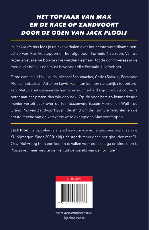 Achterkant van Jack in de pits