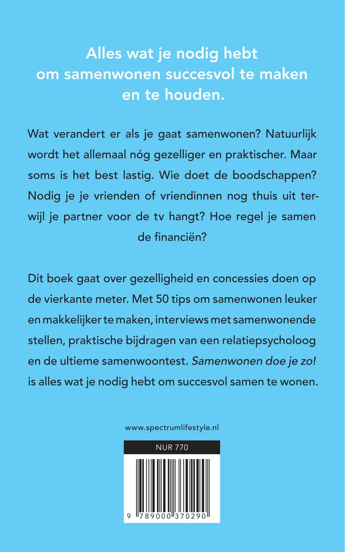 Achterkant van Samenwonen doe je zo!