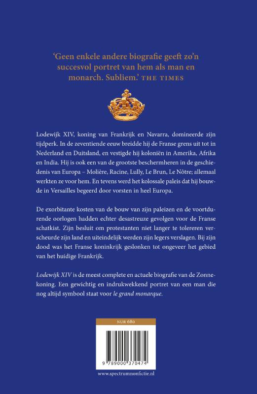 Achterkant van Lodewijk XIV
