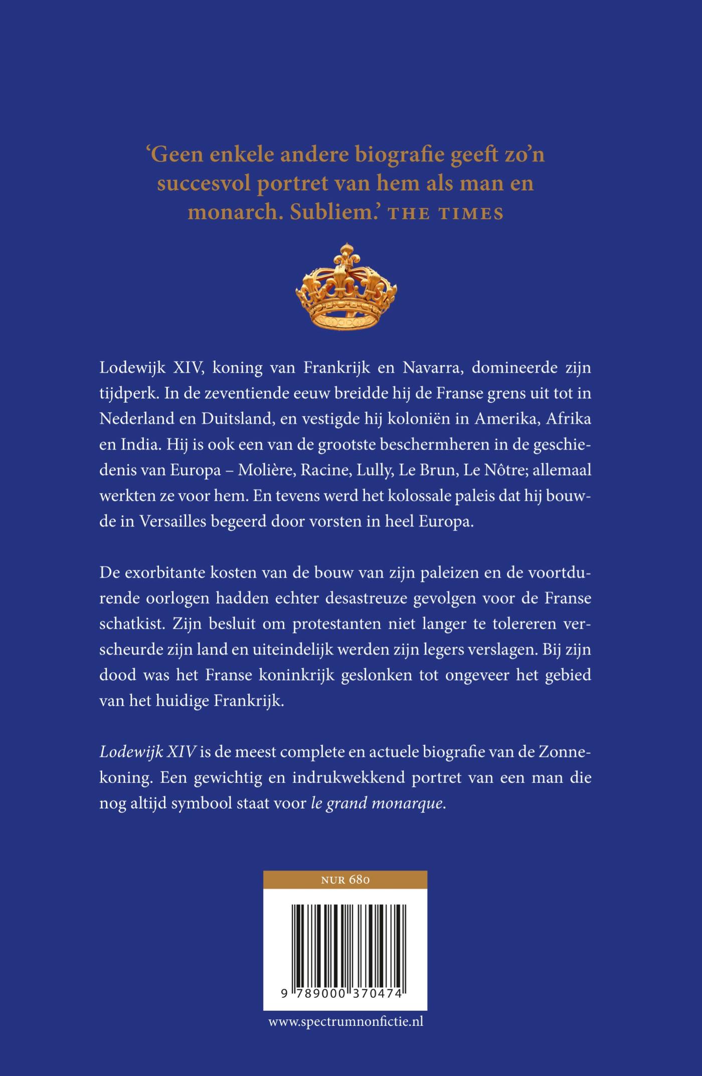 Achterkant van Lodewijk XIV