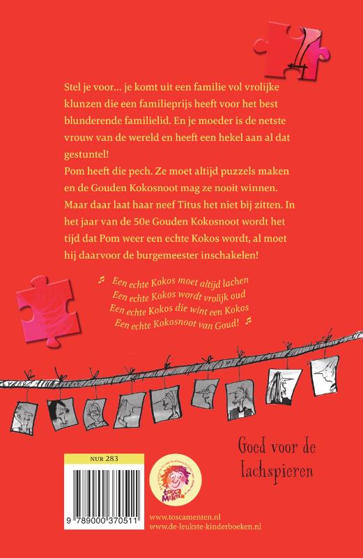 Achterkant van De gouden Kokosnoot