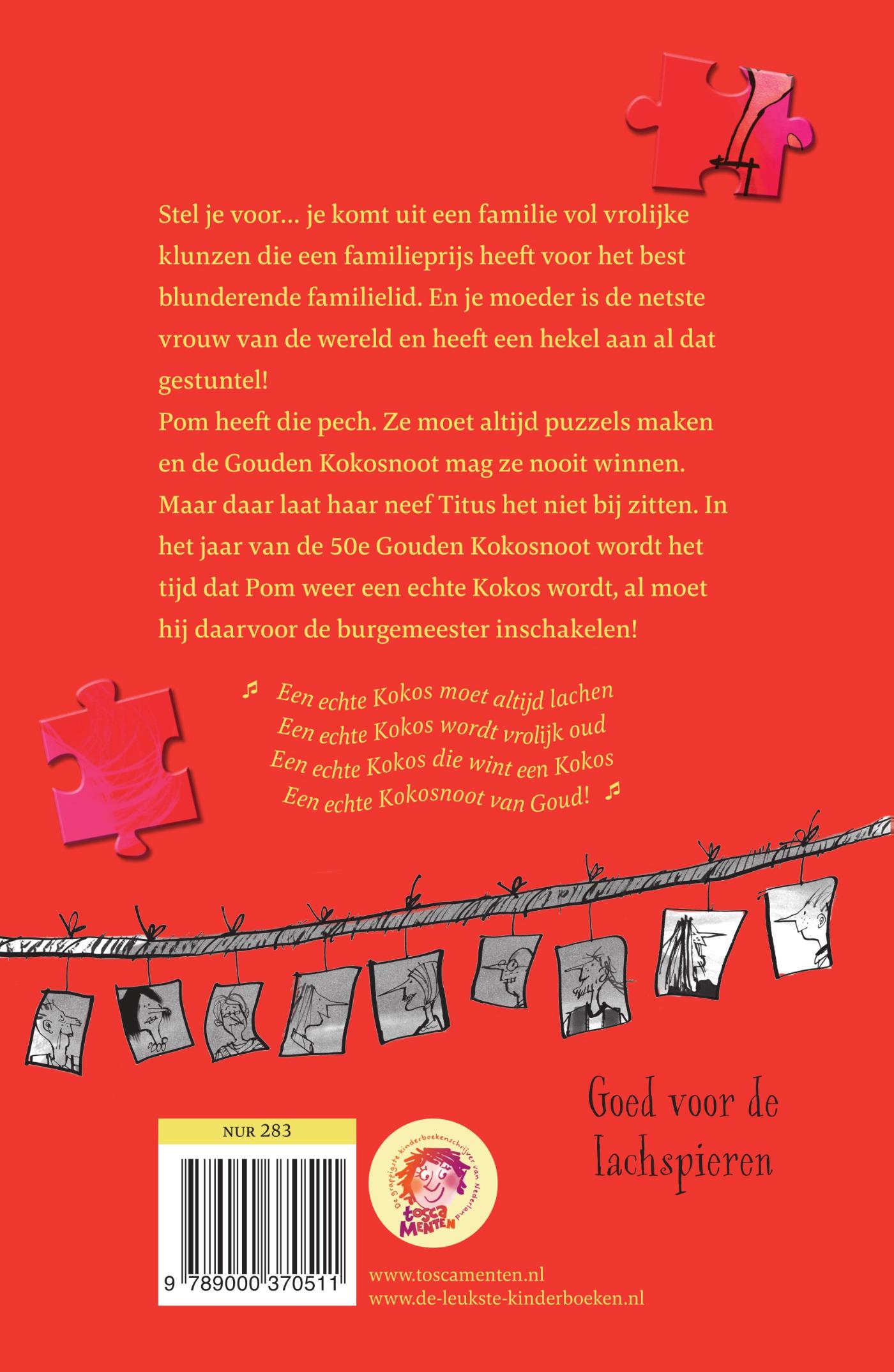 Achterkant van De gouden Kokosnoot