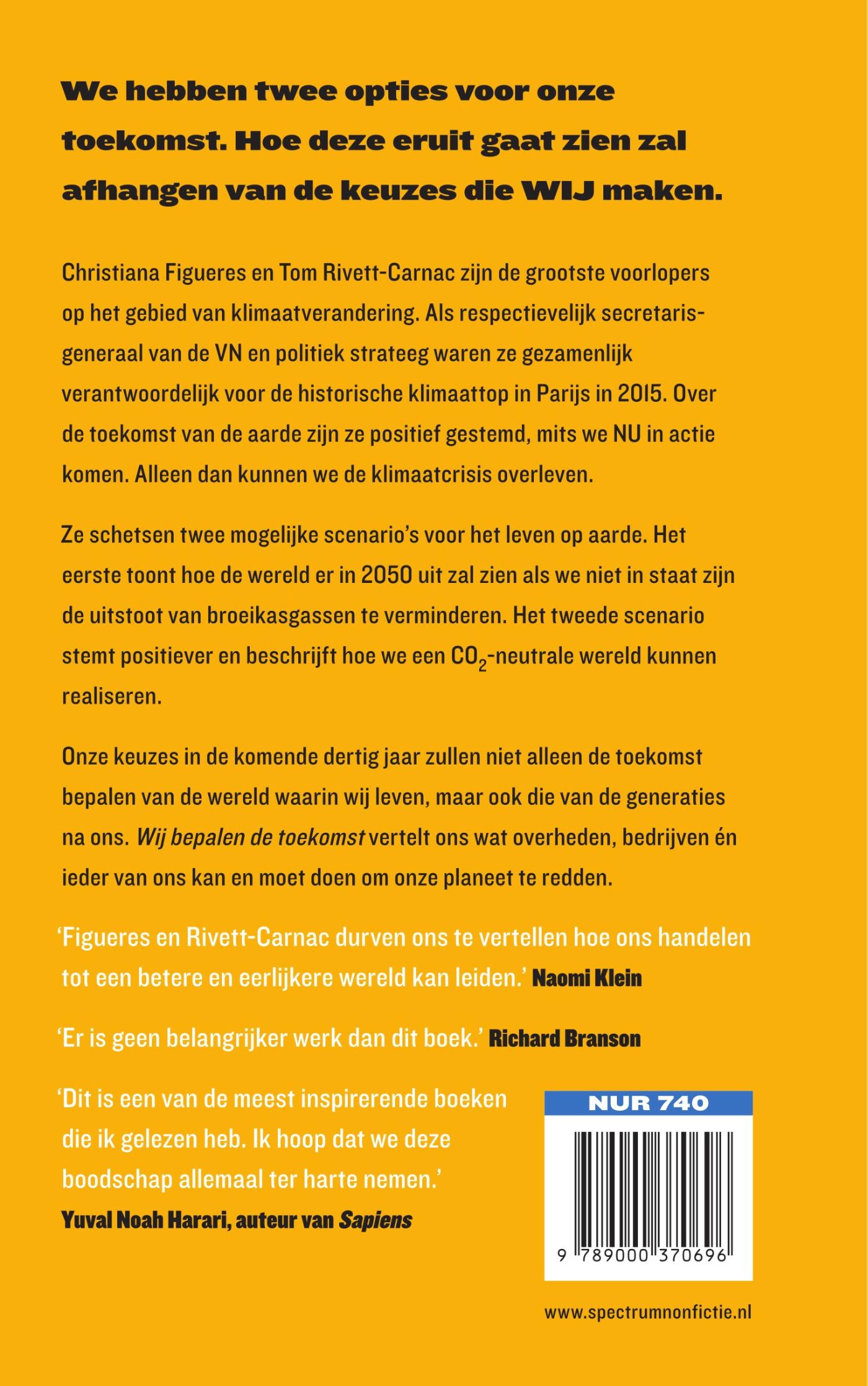 Achterkant van Wij bepalen de toekomst