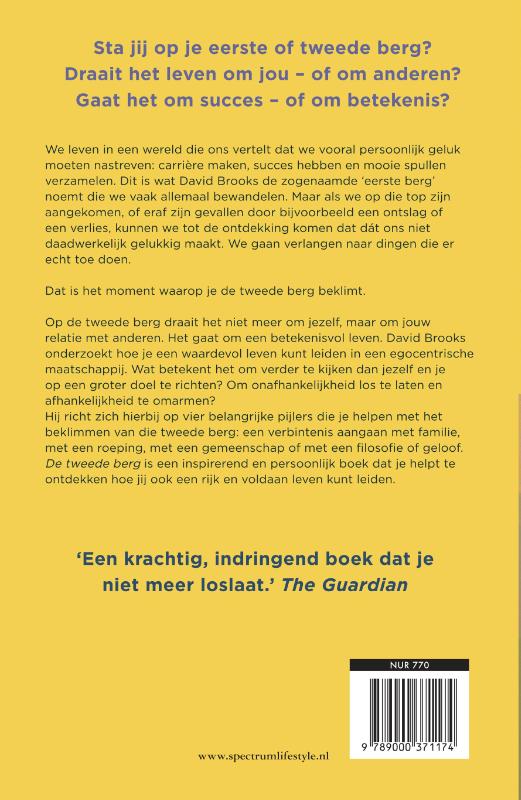 Achterkant van De tweede berg